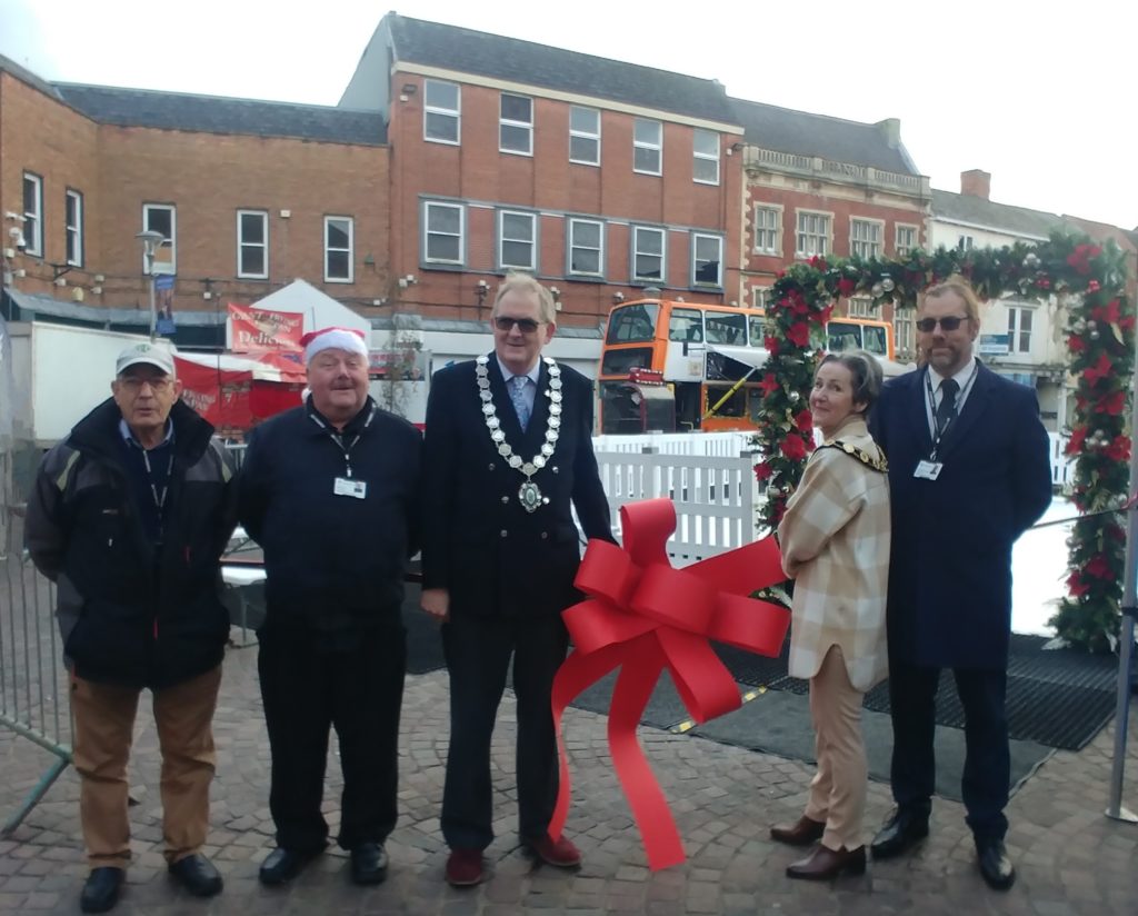 The Gainsborough Town Council Christmas Event Working Group and the Mayor of the Town and The Chairman of WLDC