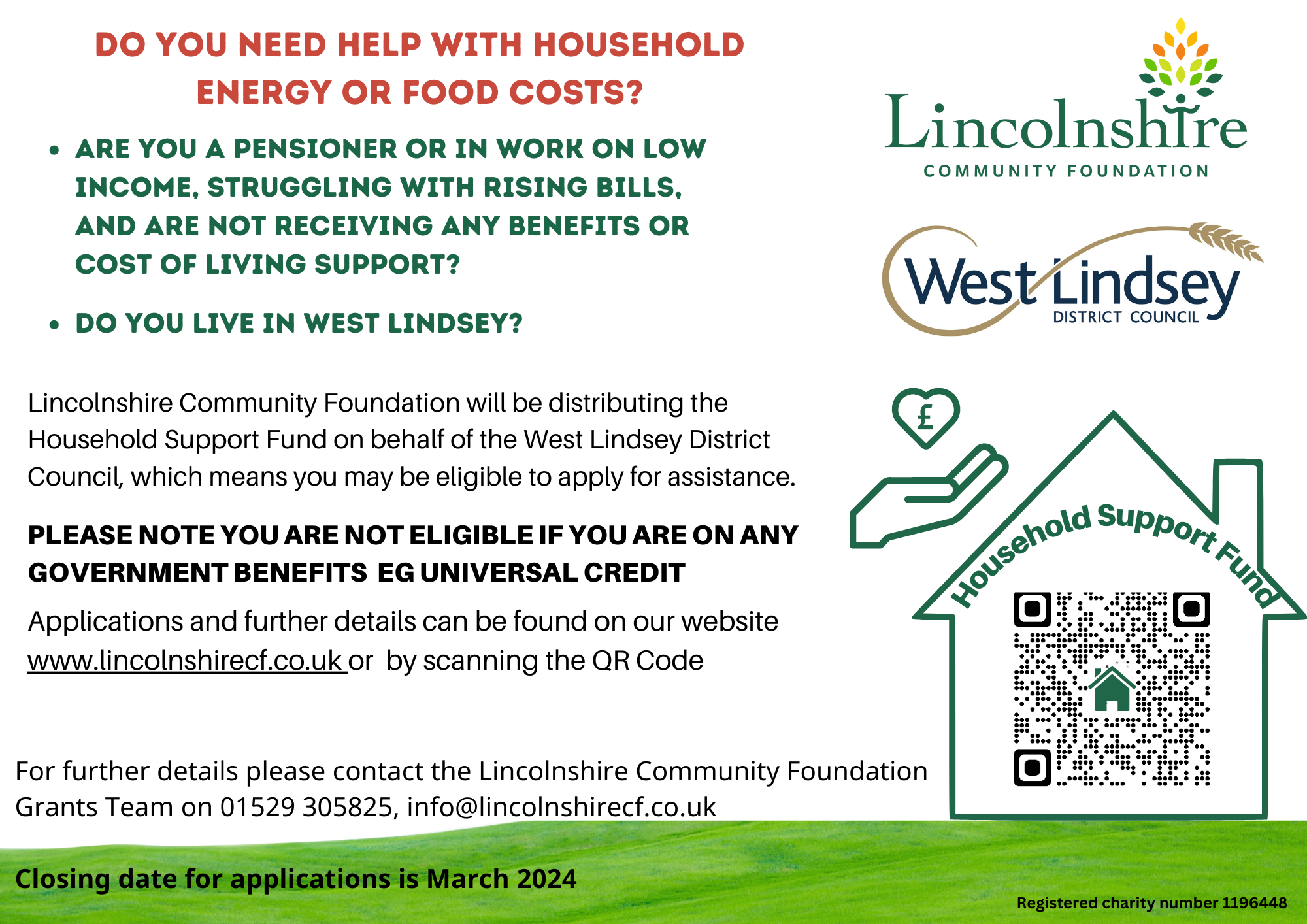 Household Support Fund launched in West Lindsey