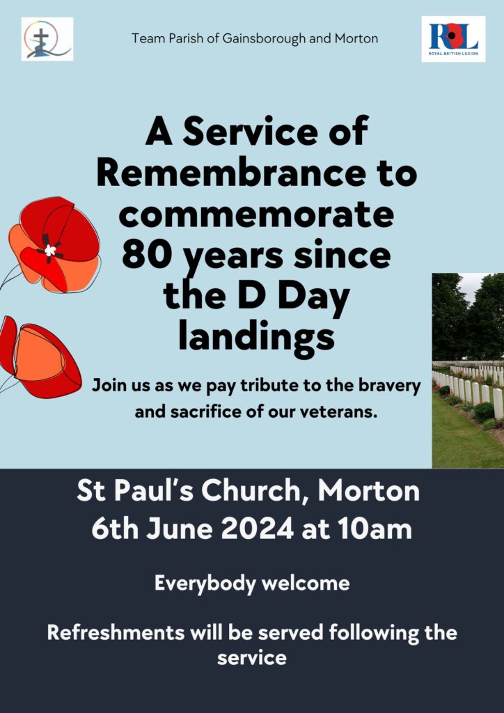 D-Day Service of Remembrance poster