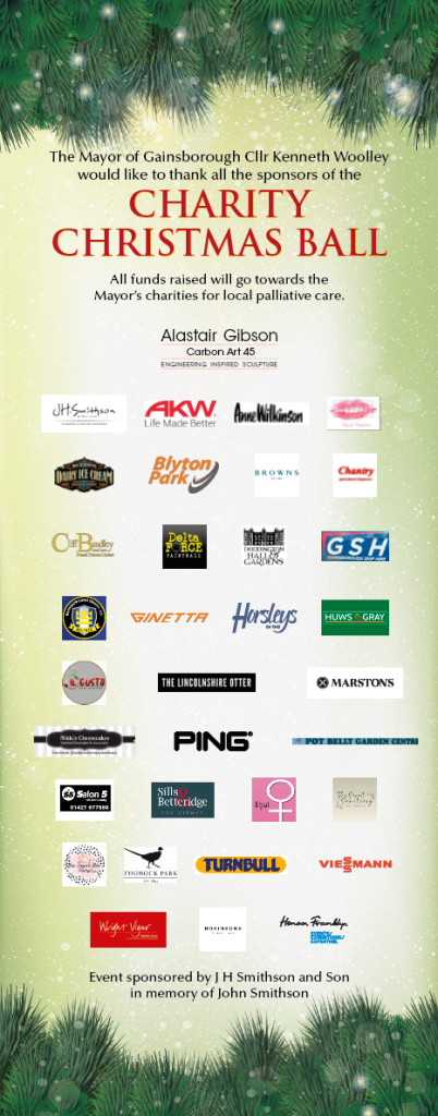 Charity Christmas Ball sponsors